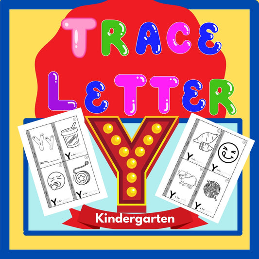 Phonics Worksheets Trace Letter ‘Y’ Booklet