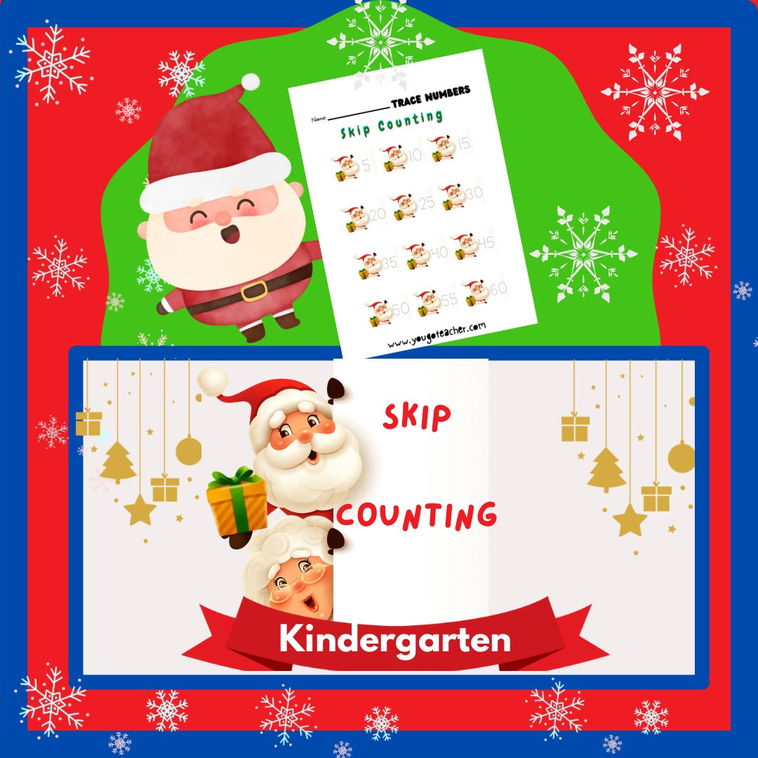 Seasonal Worksheets: Christmas Skip Counting