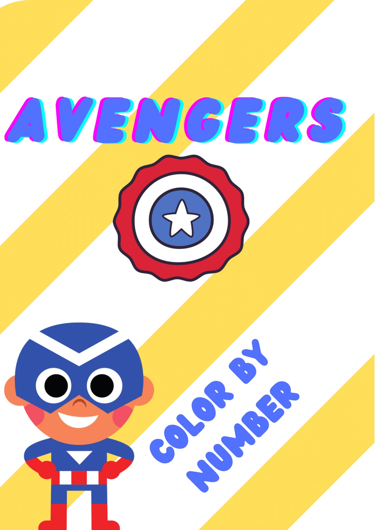 Color by Number: Avengers Addition Worksheet