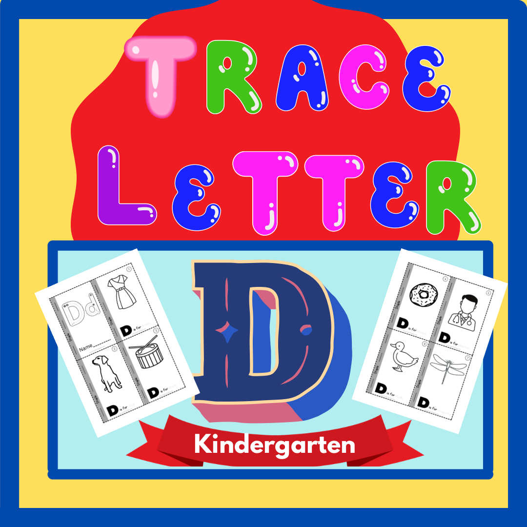Phonics Worksheets: Trace Letter ‘D’ Booklet