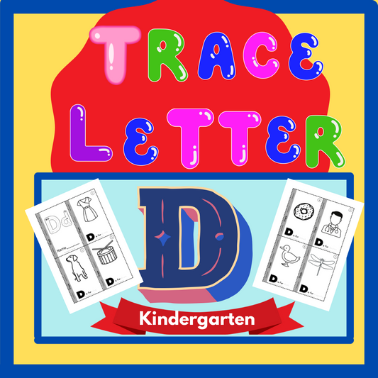 Phonics Worksheets: Trace Letter ‘D’ Booklet