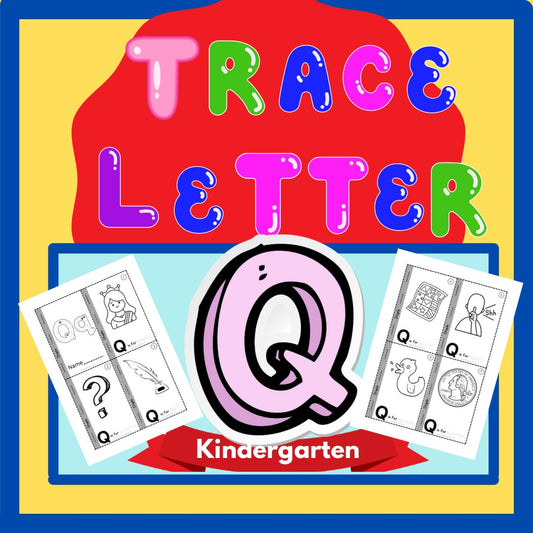 Phonics Worksheets: Trace Letter ‘Q’ Booklet