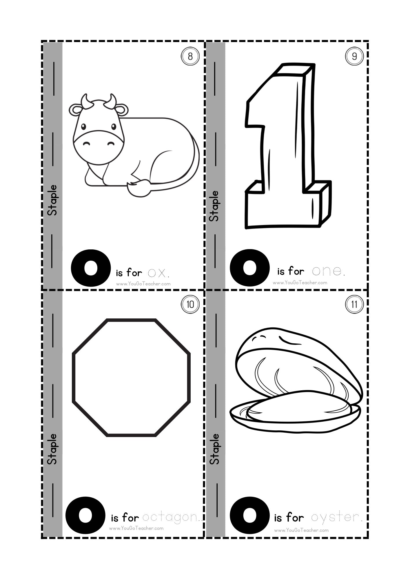Phonics Worksheets: Trace Letter ‘O’ Booklet