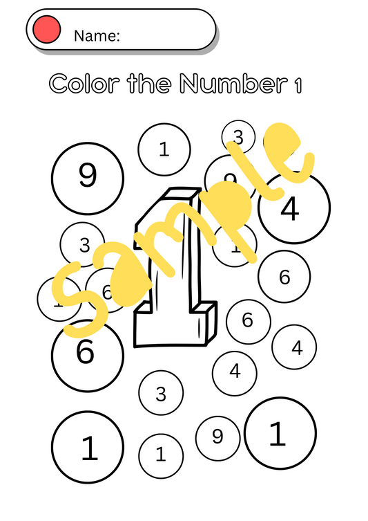 Color by Number: #1