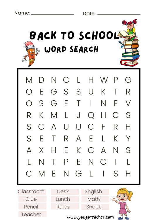 Word Find Puzzle Worksheets