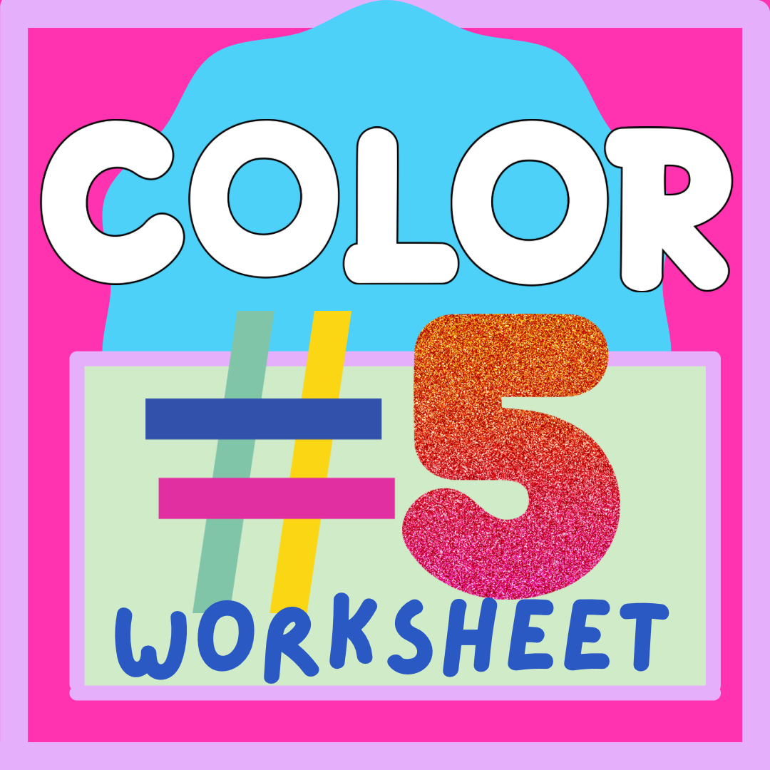 Freebies: Color by number:  #5