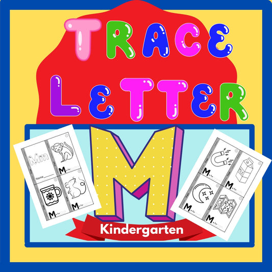 Phonics Worksheets: Trace Letter ‘M’ Booklet