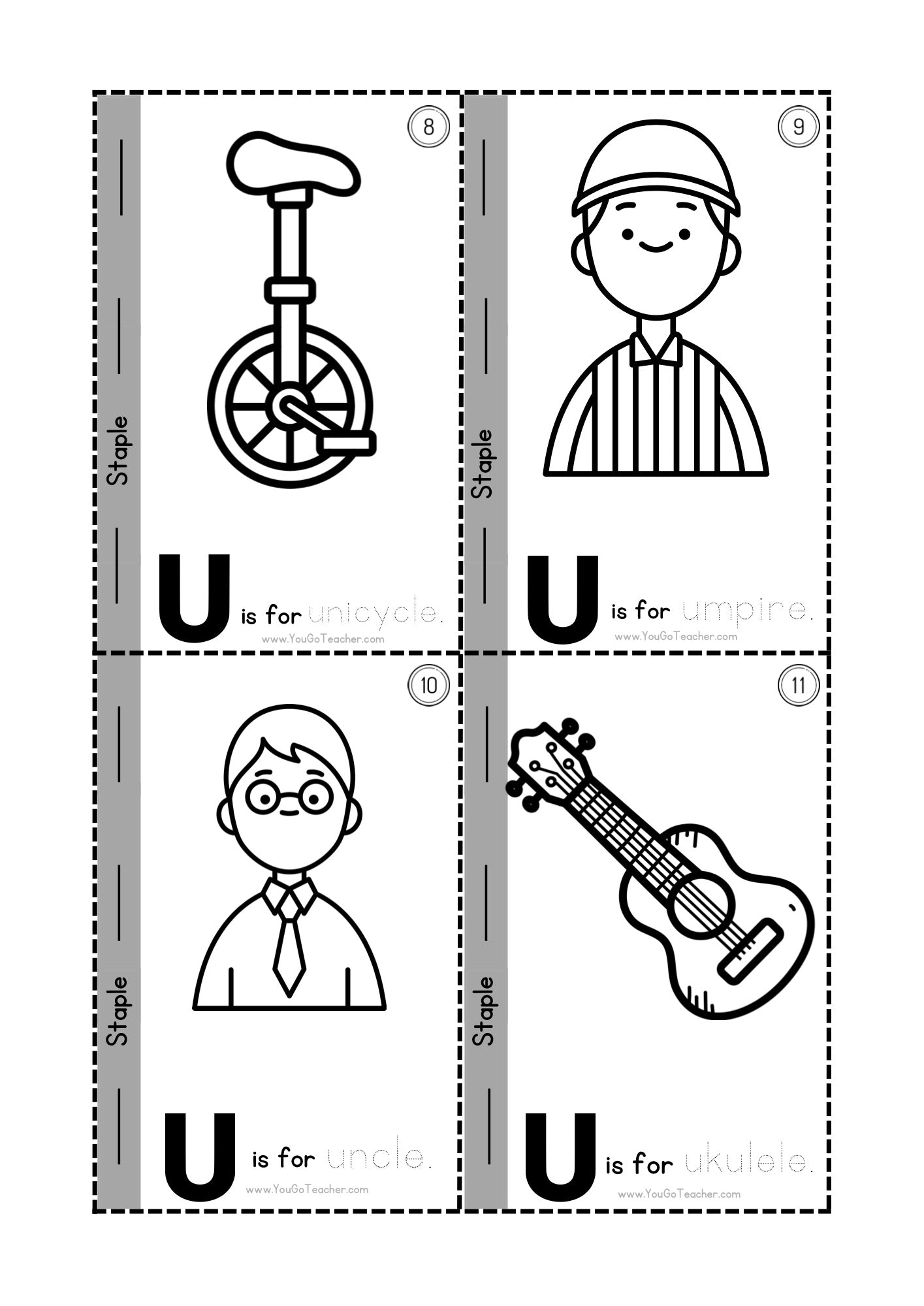 Phonics Worksheets: Trace Letter ‘T’ Booklet