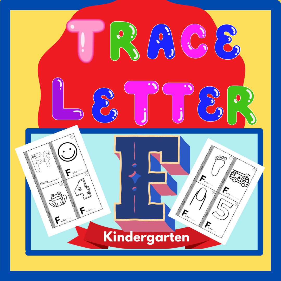 Freebies: Phonics Worksheets: Trace Letter ‘F’ Worksheet