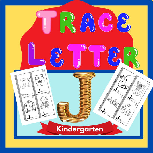 Phonics Worksheets: Trace Letter ‘J’ Booklet