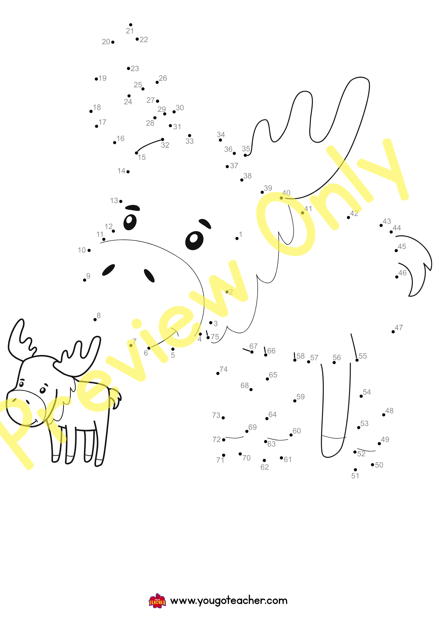 Connect the Dots & Color -Dot-to-Dot Activity Bundle (29 Pages)