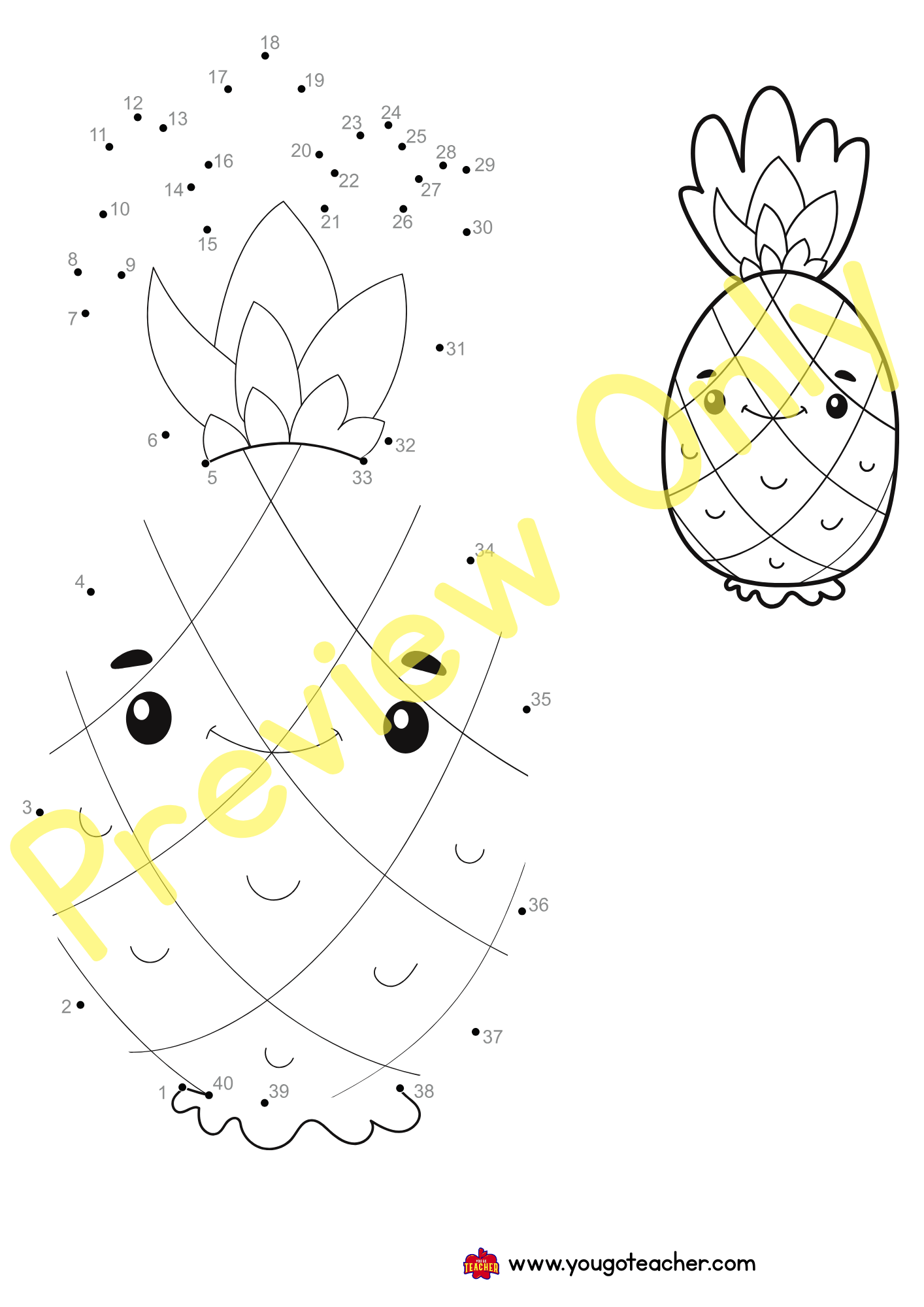 Connect the Dots & Color -Dot-to-Dot Activity Bundle (29 Pages)