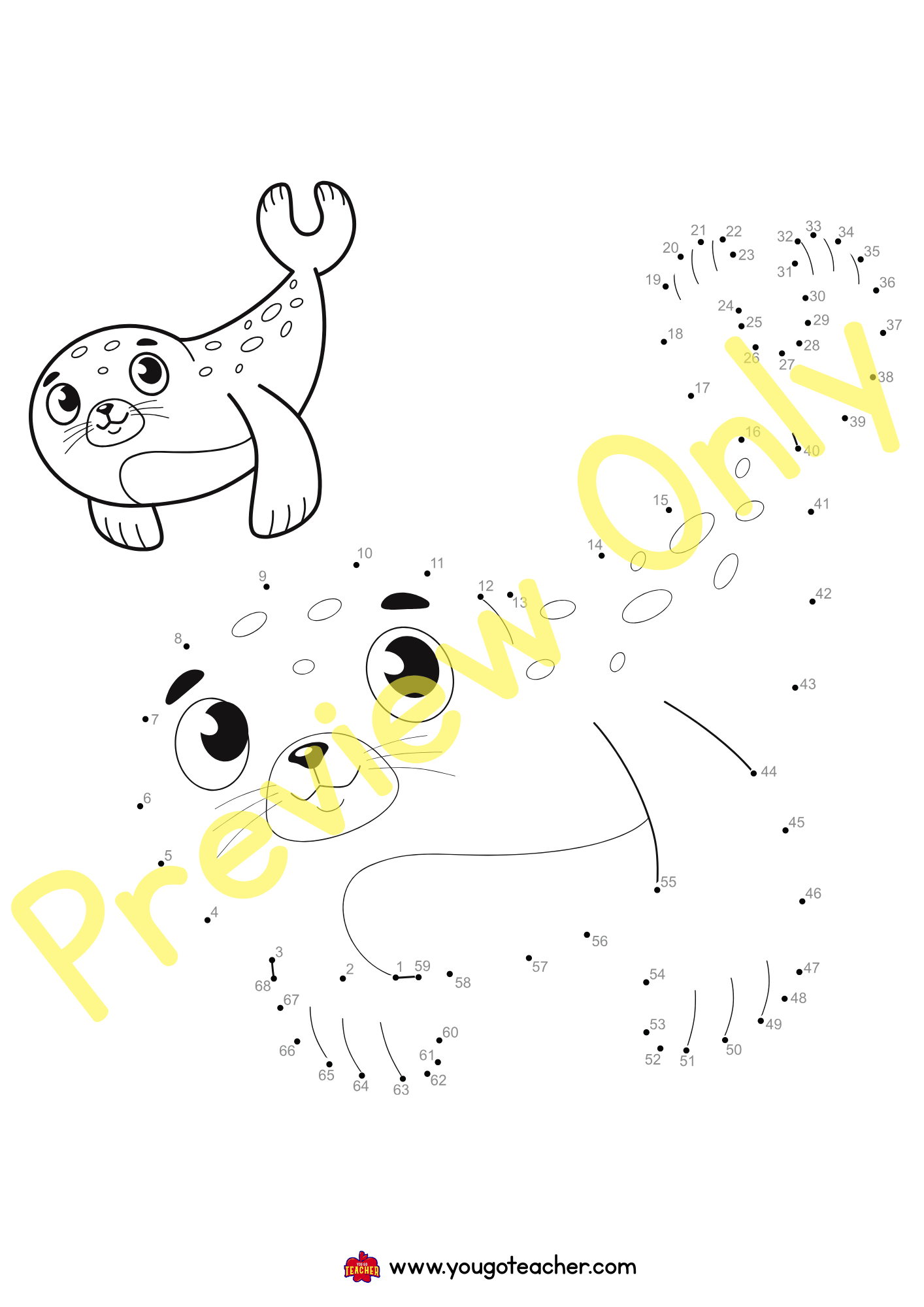 Connect the Dots & Color -Dot-to-Dot Activity Bundle (29 Pages)