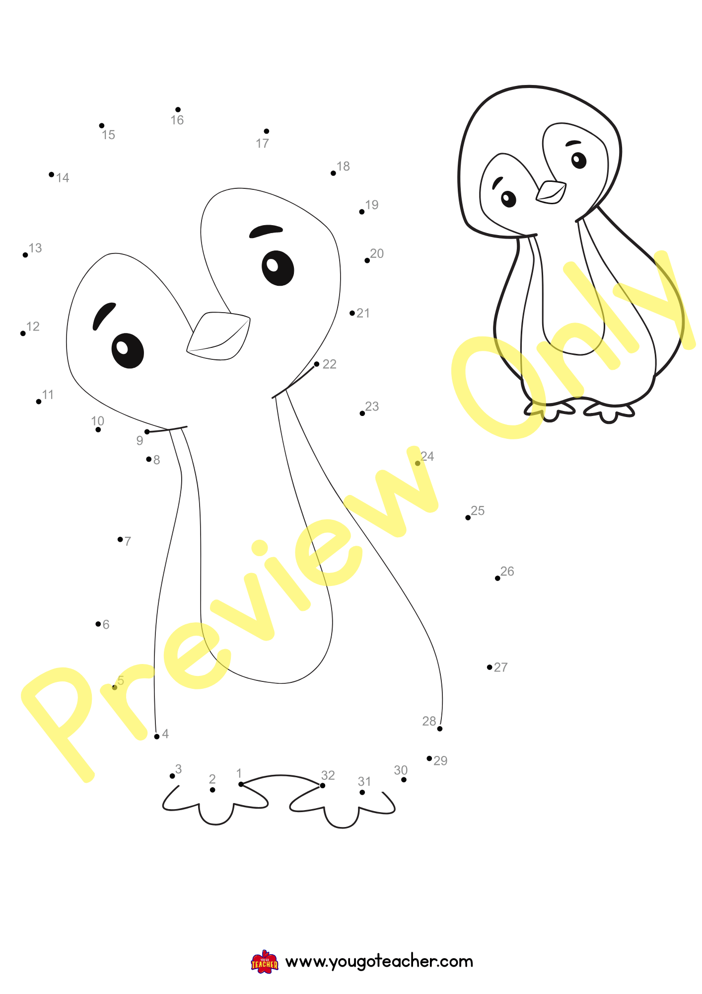 Connect the Dots & Color -Dot-to-Dot Activity Bundle (29 Pages)