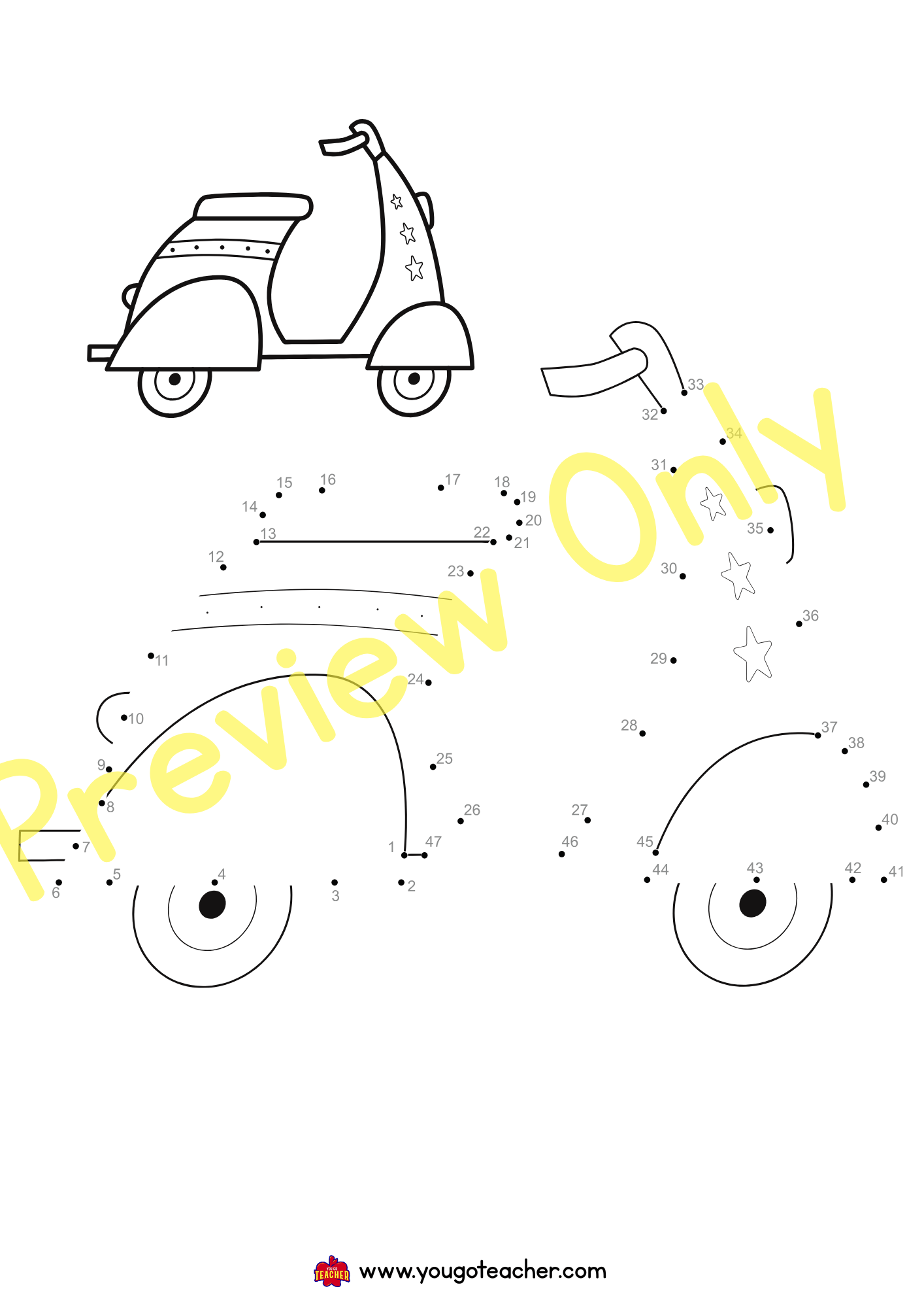 Connect the Dots & Color -Dot-to-Dot Activity Bundle (29 Pages)