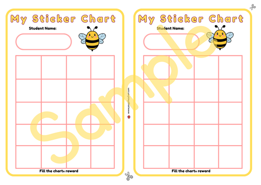 My Spring Sticker Chart Printable