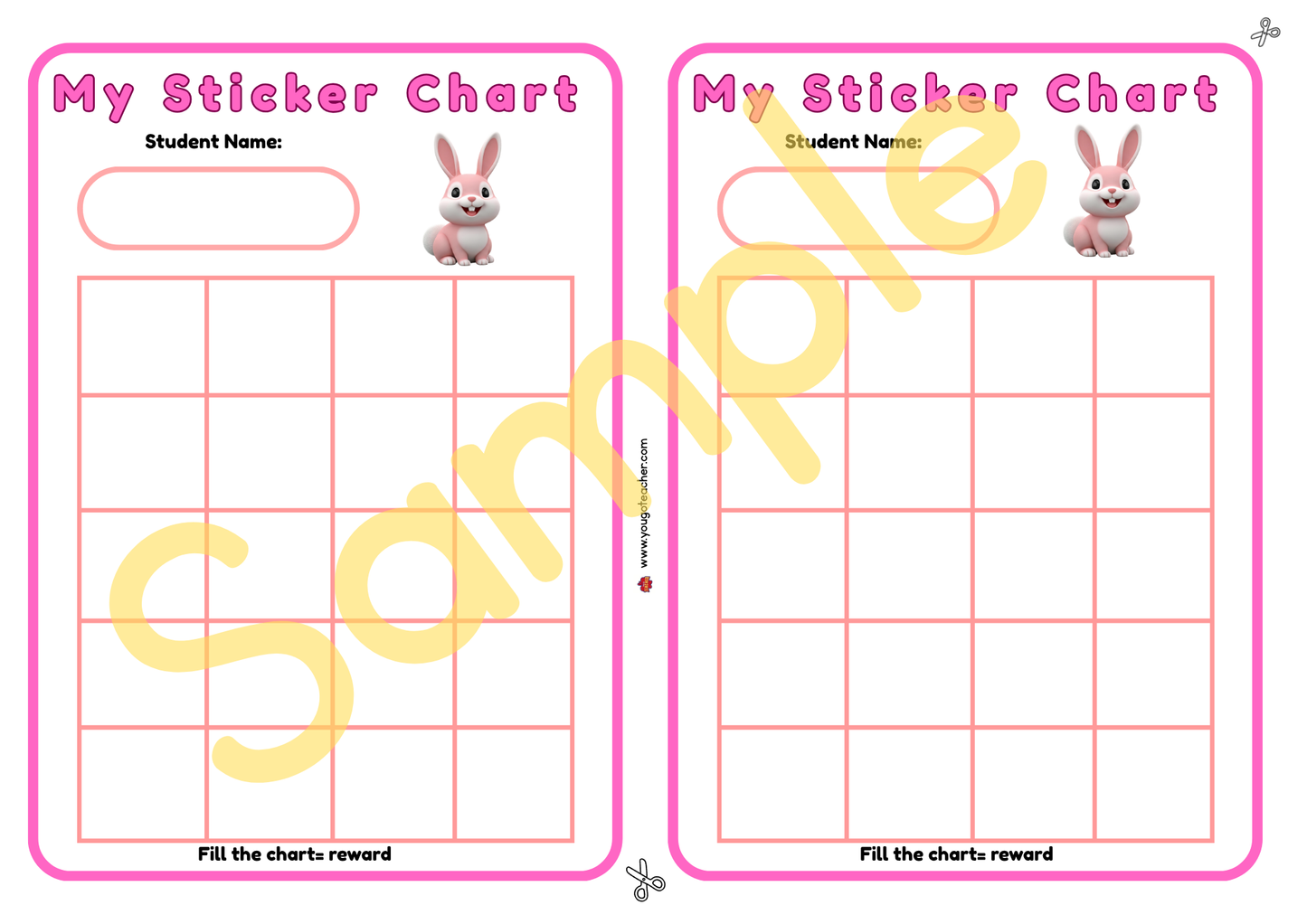 My Spring Sticker Chart Printable
