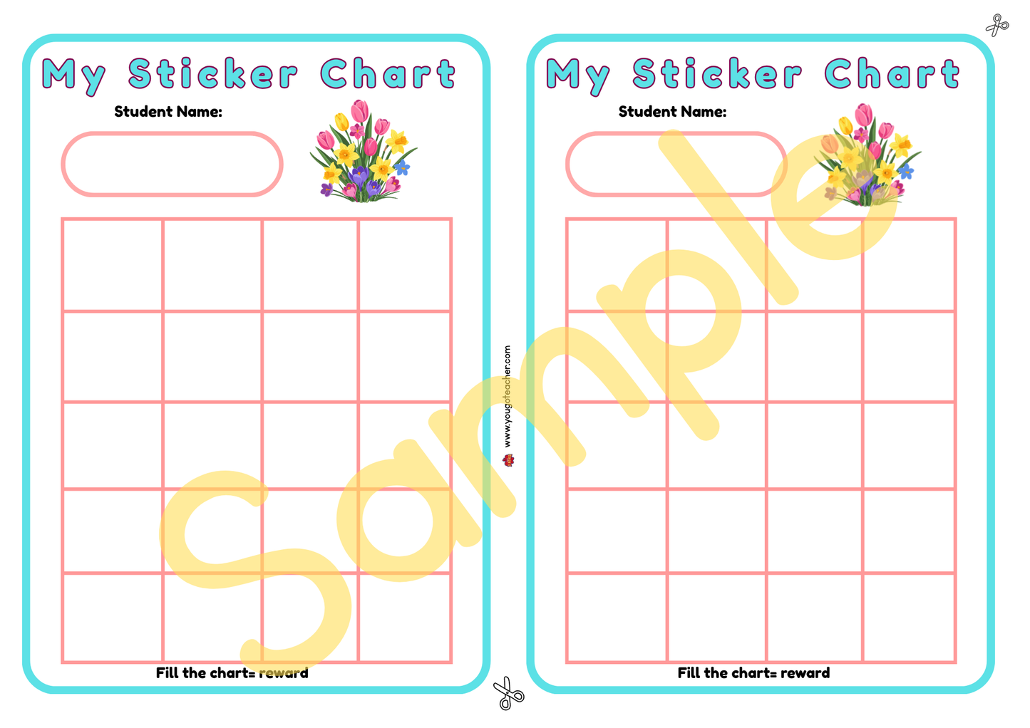My Spring Sticker Chart Printable