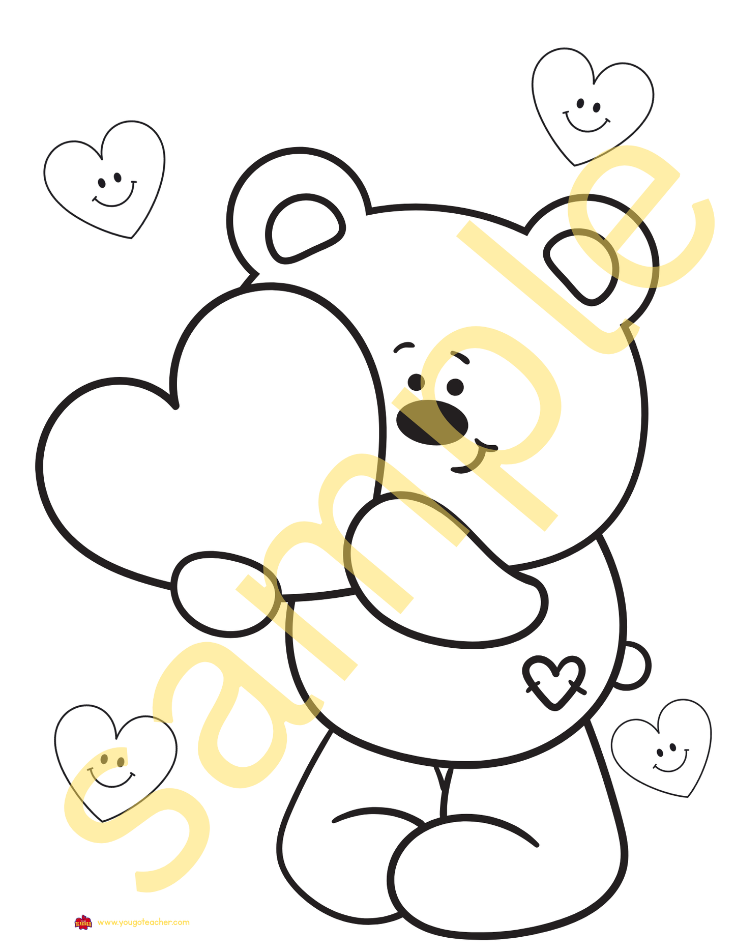 29 Printable Valentine's Day Coloring Pages for Kindergarten| Bundle