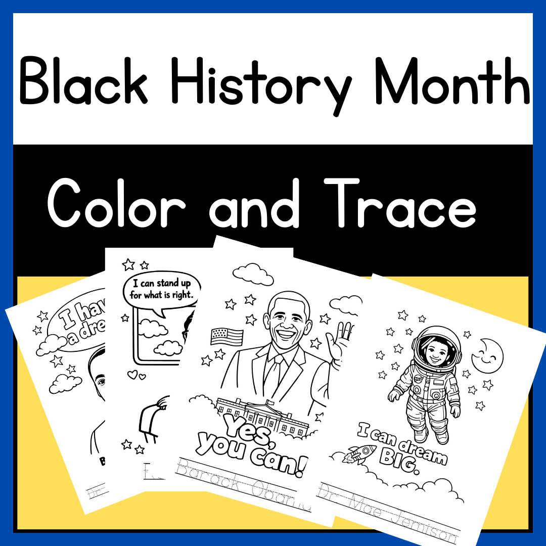 Black History Month Coloring Pages-Inspirational Leaders Printable