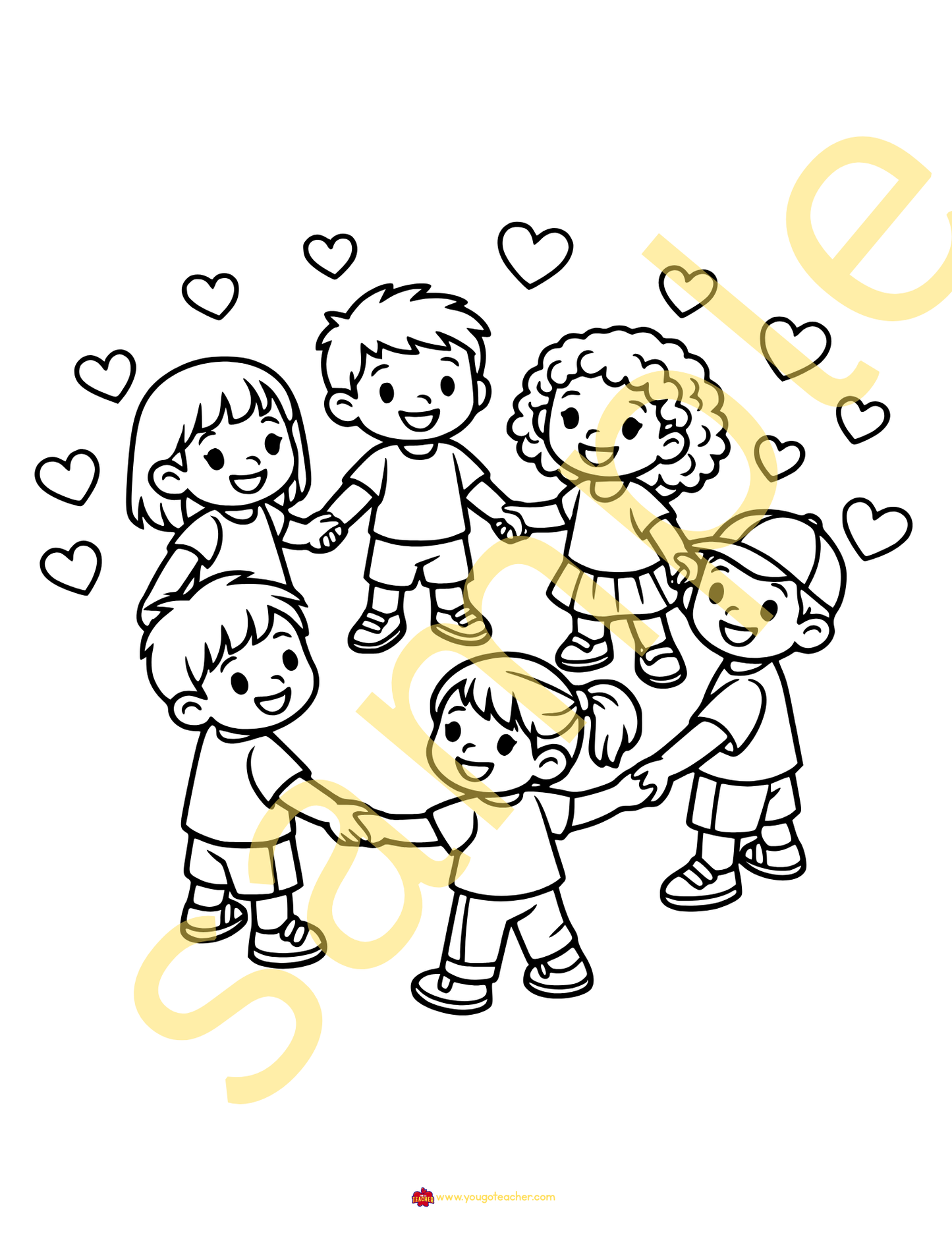 29 Printable Valentine's Day Coloring Pages for Kindergarten| Bundle