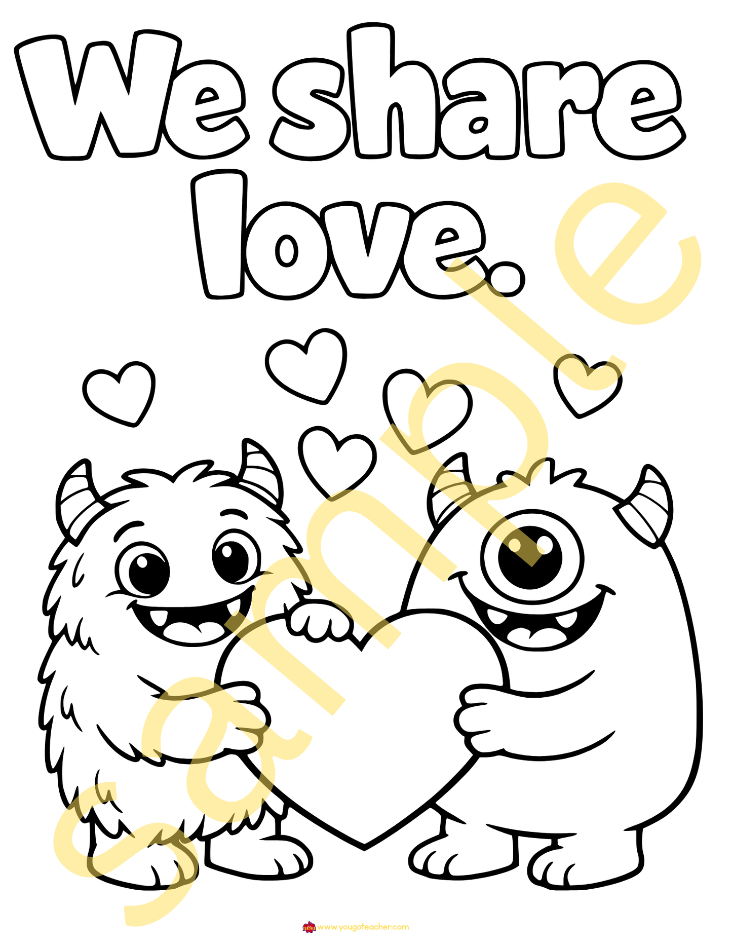 29 Printable Valentine's Day Coloring Pages for Kindergarten| Bundle