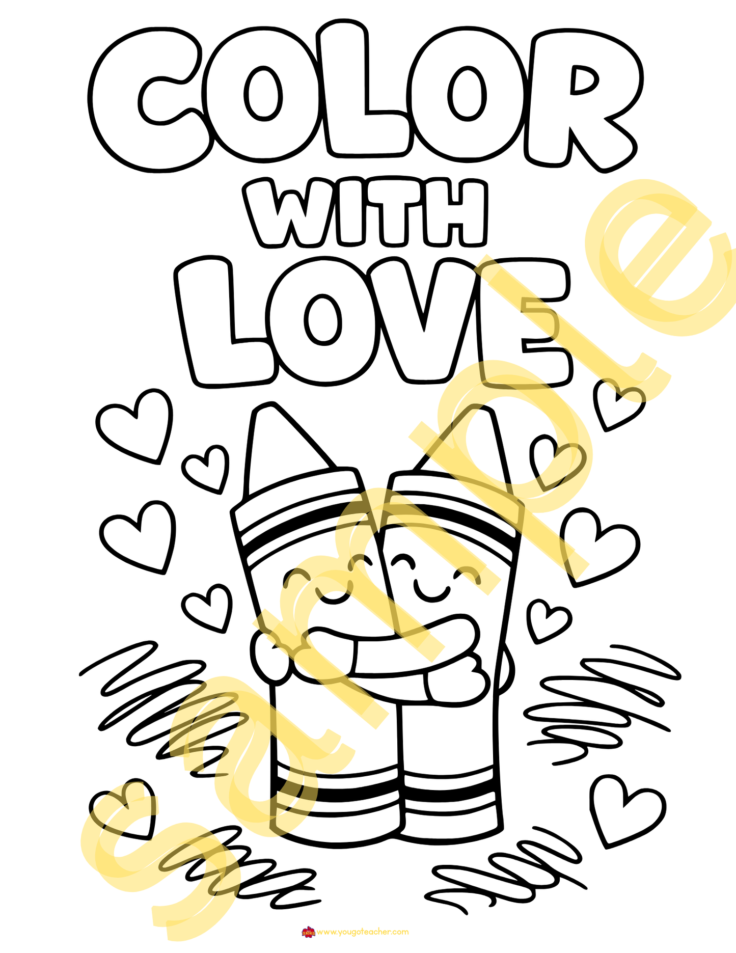 29 Printable Valentine's Day Coloring Pages for Kindergarten| Bundle