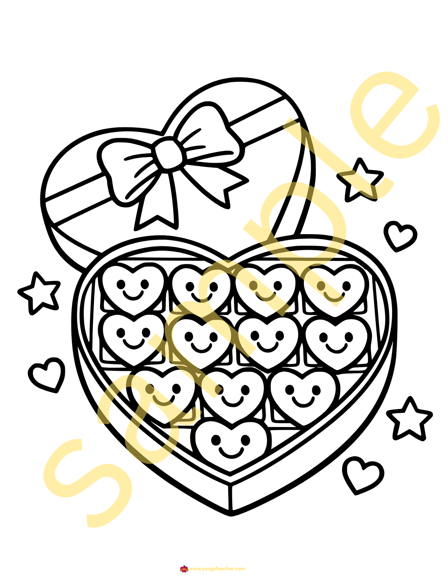 29 Printable Valentine's Day Coloring Pages for Kindergarten| Bundle