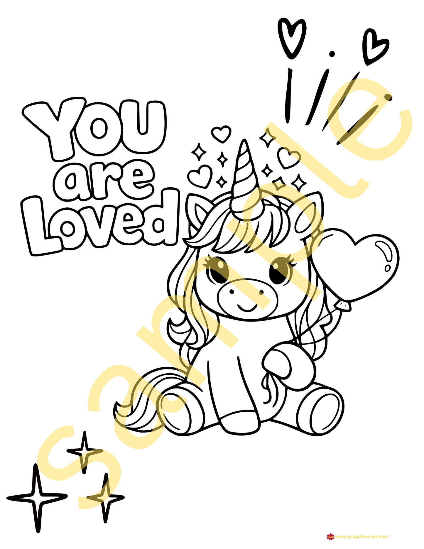 29 Printable Valentine's Day Coloring Pages for Kindergarten| Bundle