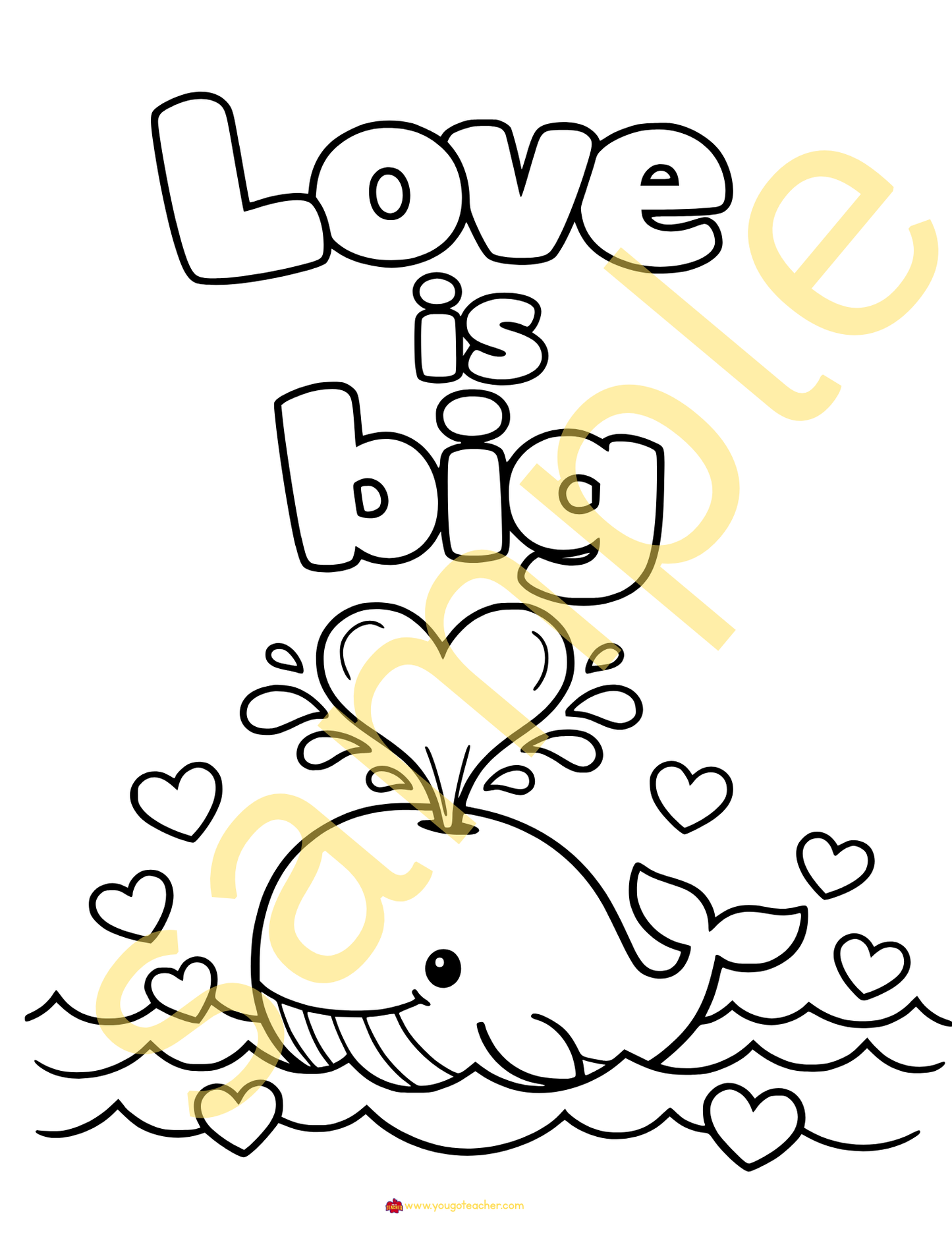29 Printable Valentine's Day Coloring Pages for Kindergarten| Bundle
