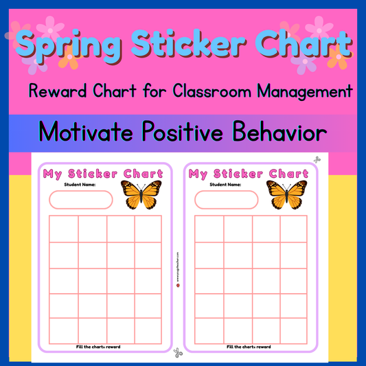 My Spring Sticker Chart Printable
