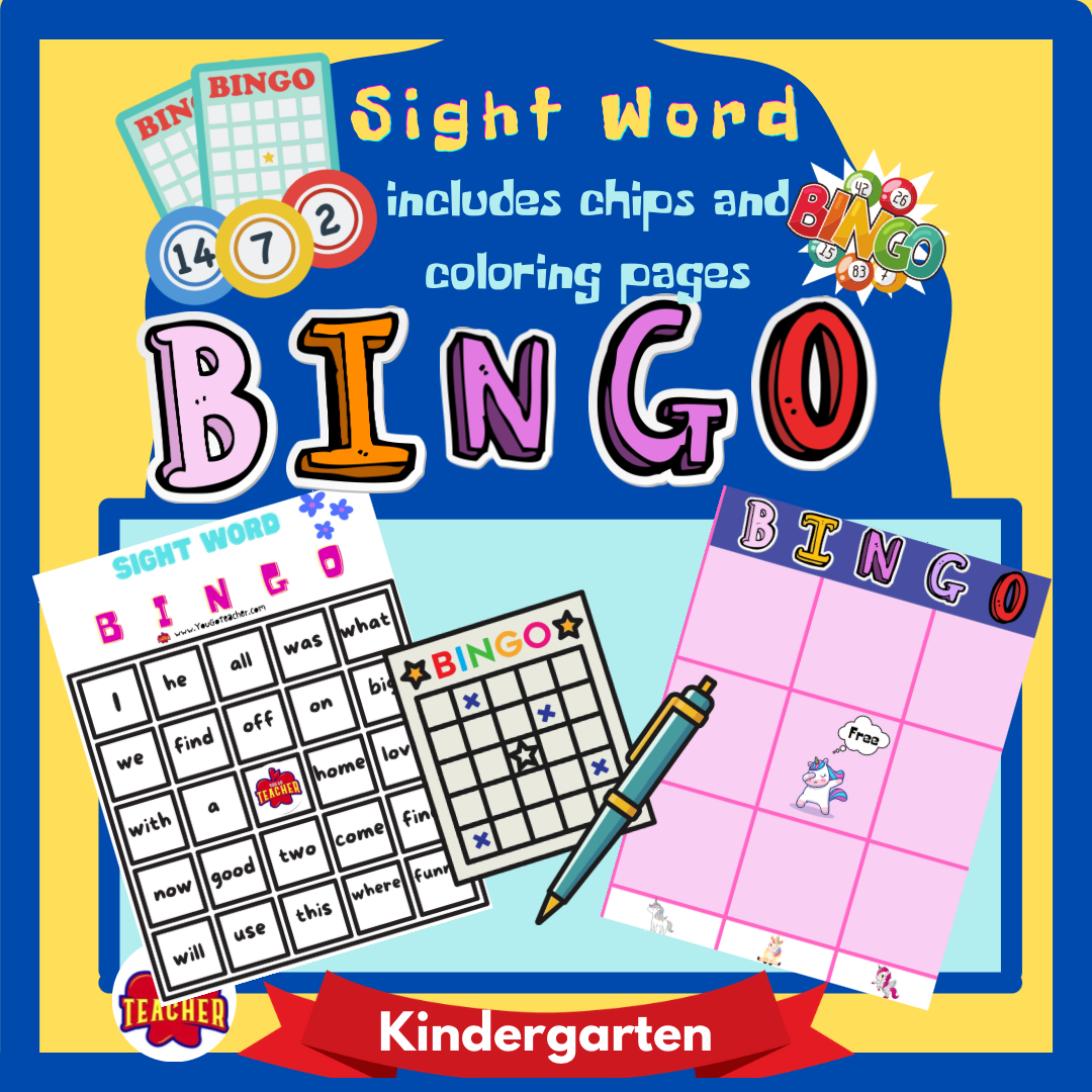  Sight Word Bingo Game for Children