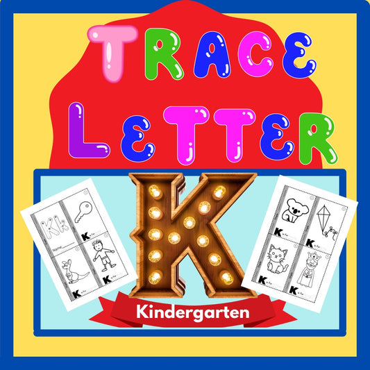 Phonics Worksheets: Trace Letter ‘K’ Booklet