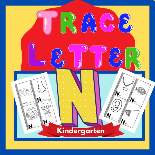 Phonics Worksheets: Trace Letter ‘N’ Booklet