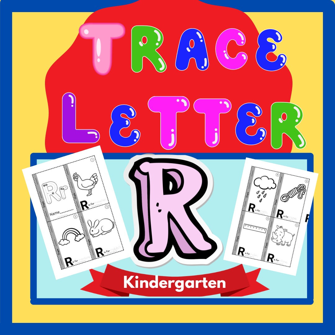 Phonics Worksheet: Trace Letter ‘R’ Booklet