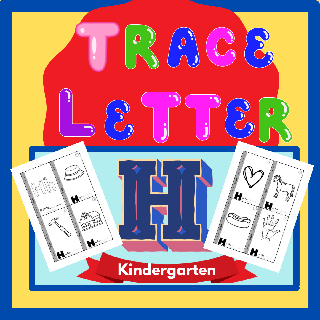 Phonics Worksheets: Trace Letter ‘H’ Booklet
