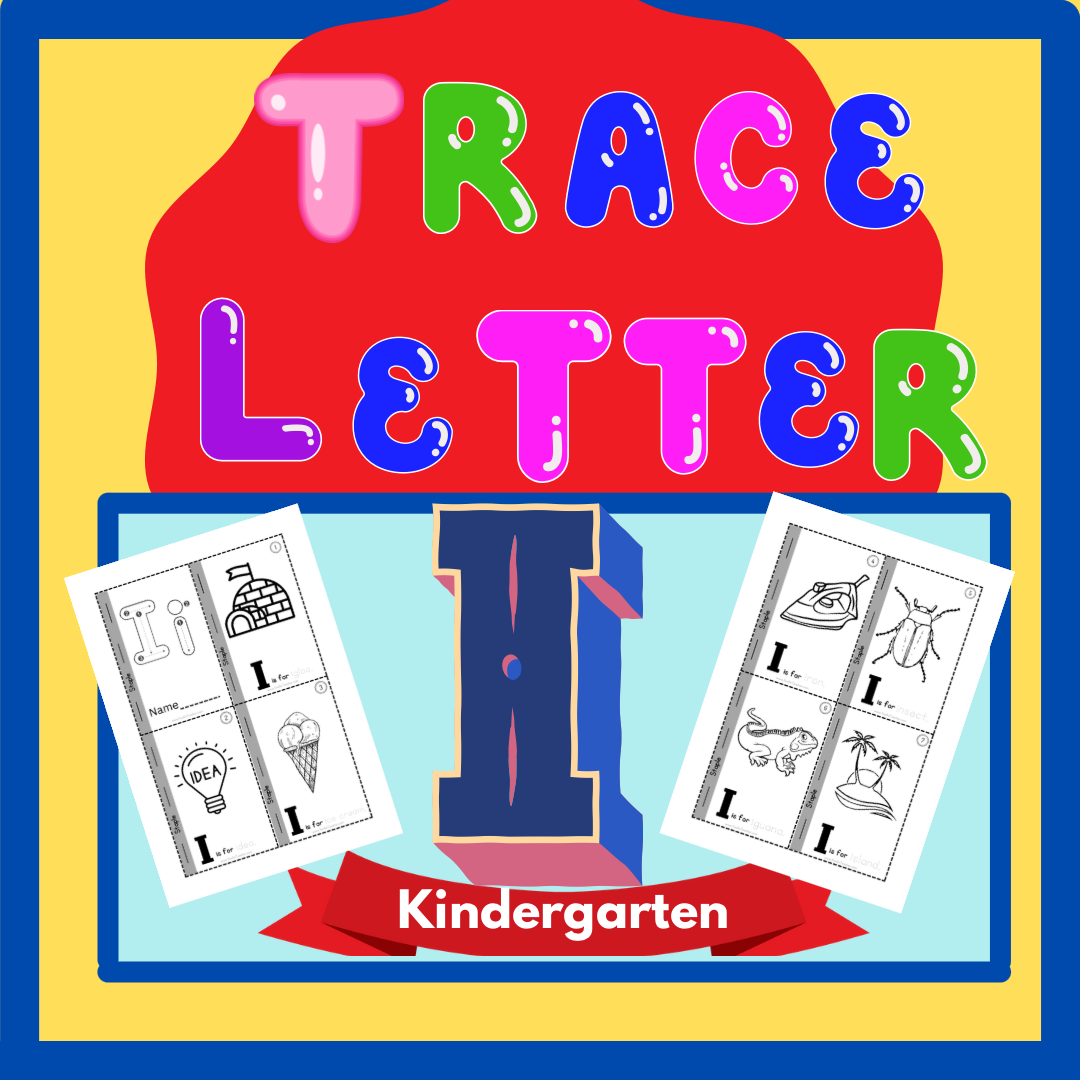 Phonics Worksheets: Trace Letter ‘I’ Booklet