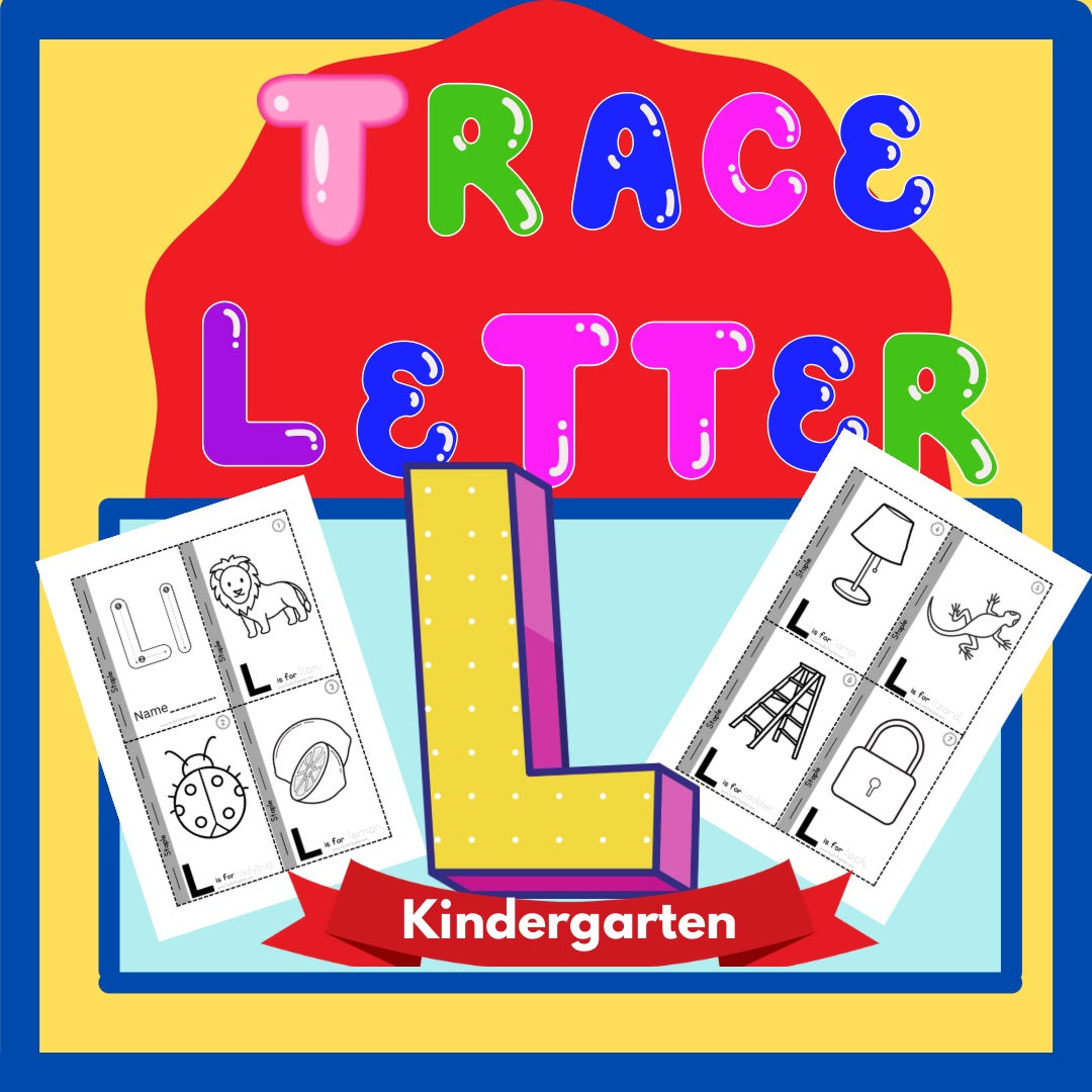 Phonics Worksheets: Trace Letter ‘L’ Booklet
