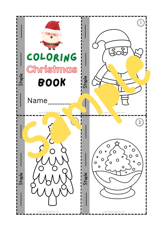 Seasonal Worksheets: Christmas Coloring Book